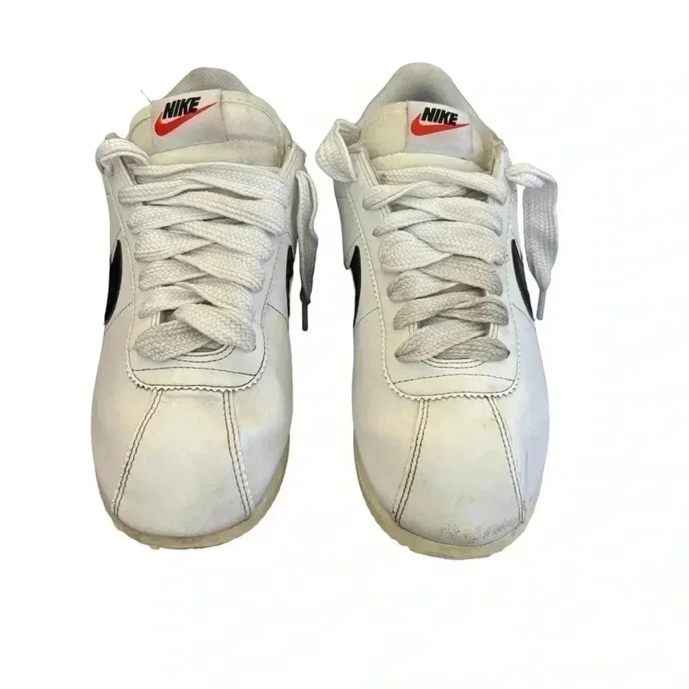 Womens Nike CORTEZ 'WHITE BLACK LIGHT PHOTO BLUE' Size 8.5